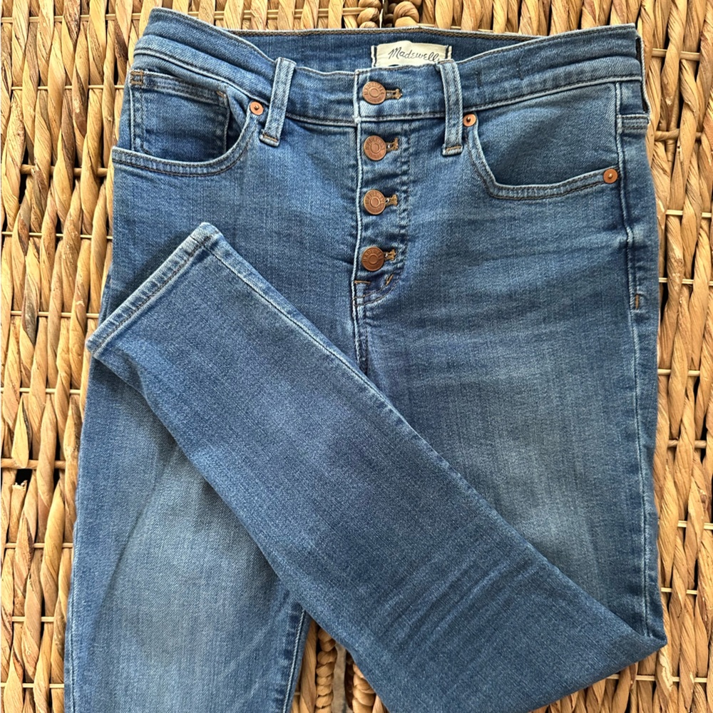 Madewell Mid Rise Skinny Crop Jeans